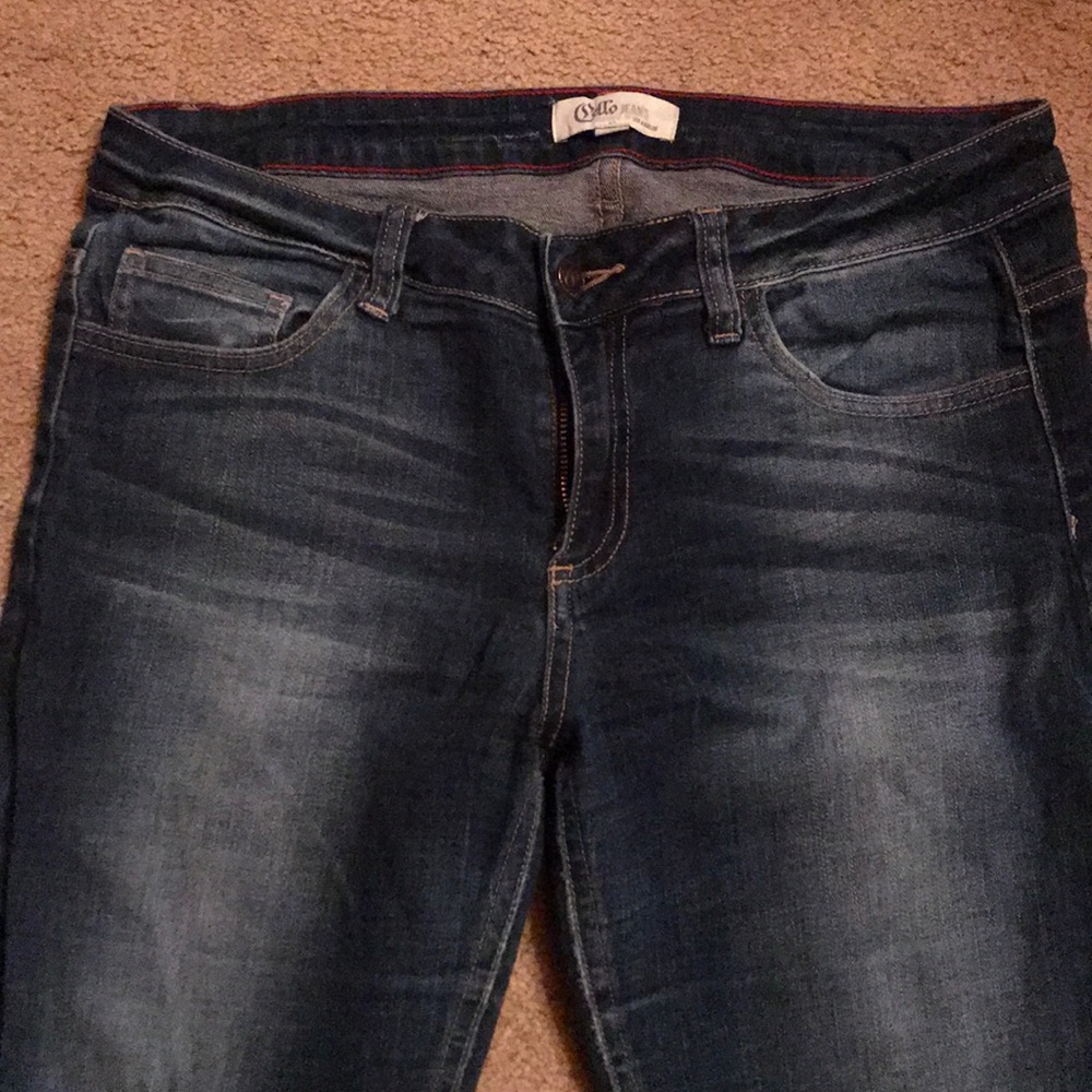 Sz 7 dark demon, ankle skinny jean